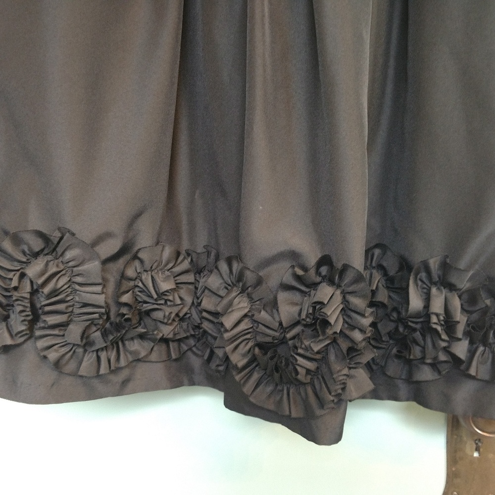 Sexy black taffeta dress size 4 - Picture 7 of 10